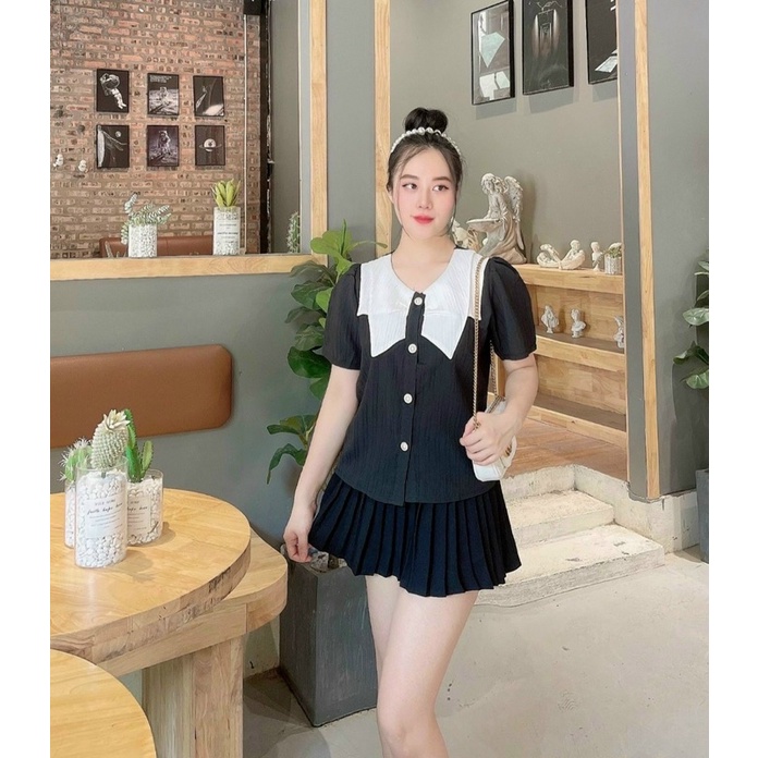 Áo sơmi cổ lá sen bèo xinh ☘️☘️☘️☘️SL alohashop91