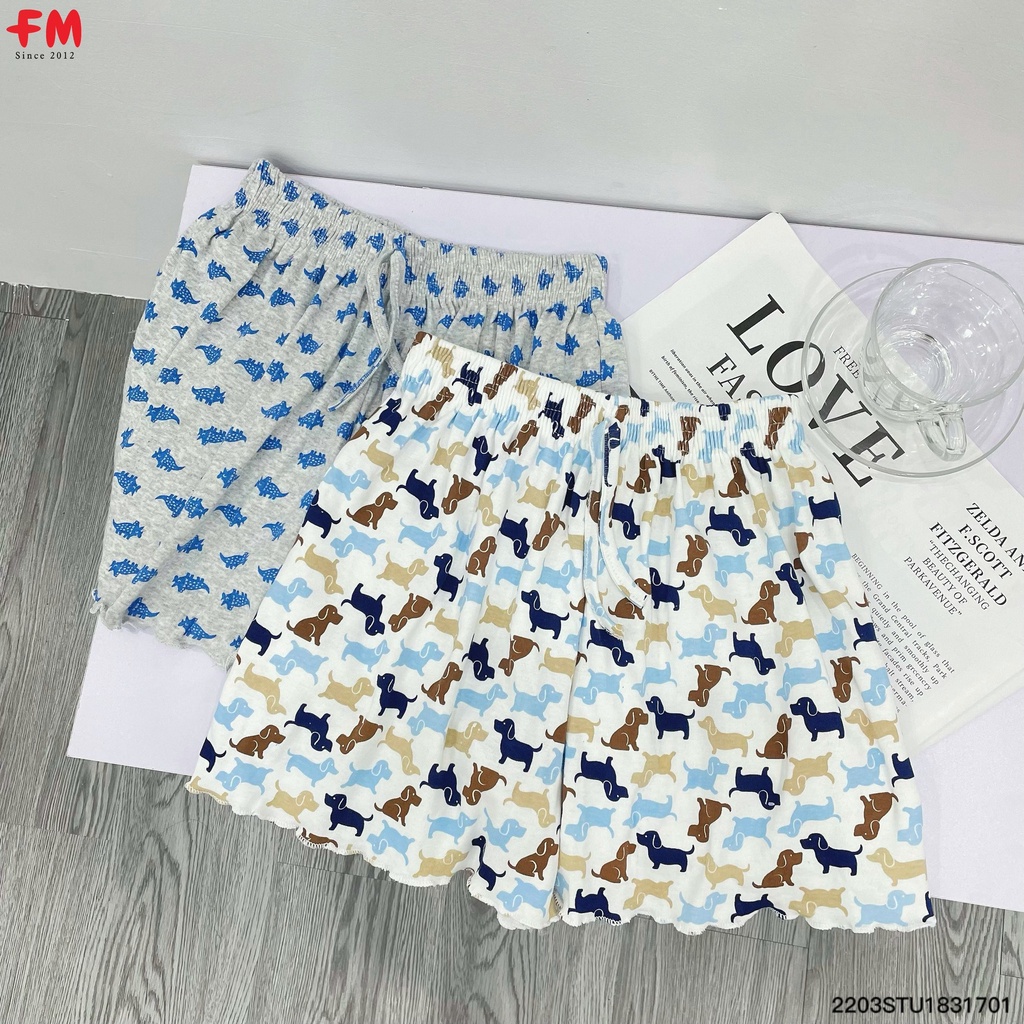 Quần đùi thun nữ Fmstyle shop quần đùi màu sắc hoạ tiết dễ thương | Xả kho combo 3 quần 90k | 220401302