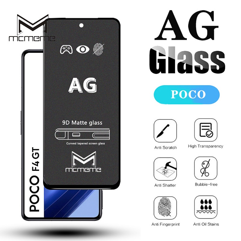 Kính cường lực 9H bảo vệ màn hình chống lưu dấu vân tay cho Xiaomi POCO F5 F6 C65 X5 M5 M5s M6 C40 X4 X3 NFC F3 F4 GT M4 M3 F2 Mi 11 Lite 11T 10T 9T Pro 5G