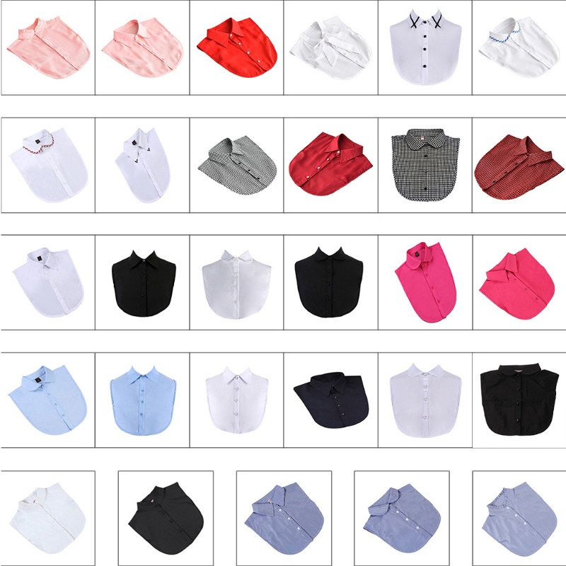 Cổ áo sơ mi rời 29 kiểu màu sắc cổ điển thời trang cho nữ