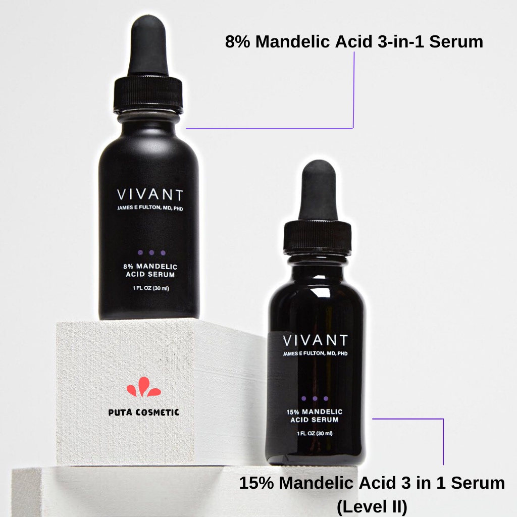 Serum Vivant 8% Mandelic Acid 3in1 30ml - Tinh chất ngăn ngừa mụn, sáng da, mờ thâm