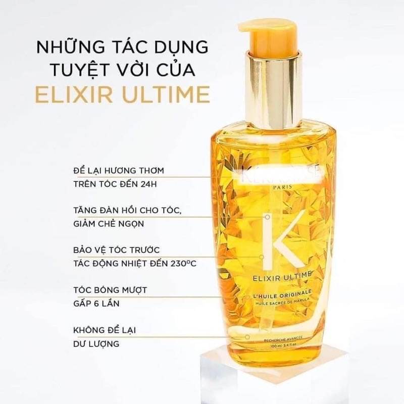 [Chai 50ml] Dầu dưỡng tóc Ke ras tase được mệnh danh là giọt vàng trong làng dưỡng tóc