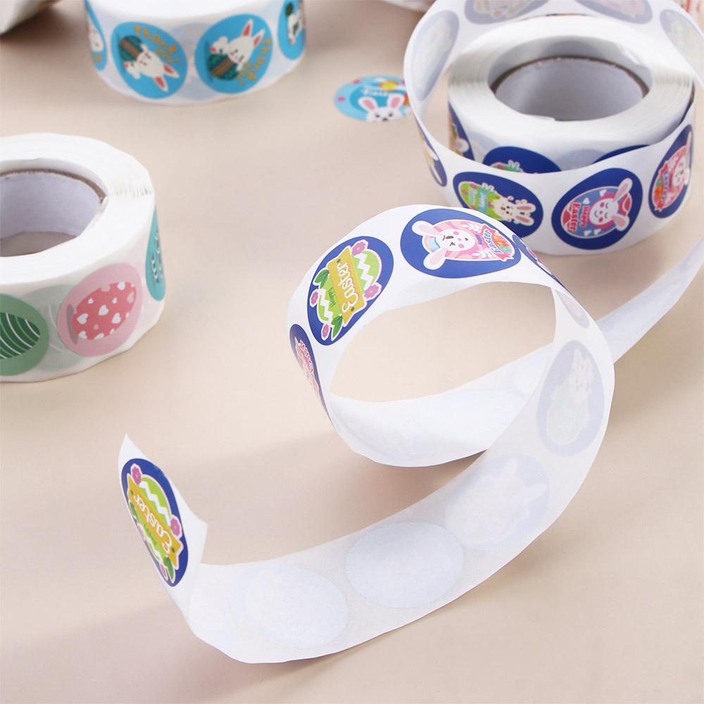 Nhãn Dán Trang Trí Hộp Quà Hình Thỏ Phục Sinh Sáng Tạo