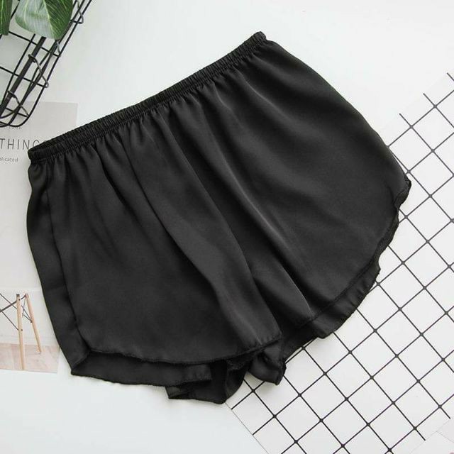 (Bán Buôn Sỉ) Quần đùi lụa satin mặc nhà cao cấp T2