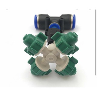 ĐẦU phun sương 4 cửa dùng cho ống phun sương 8mm