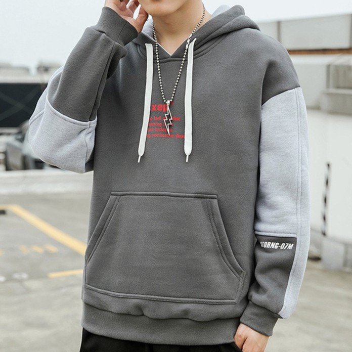 Áo hoodie nỉ nam có mũ thiết kế túi lớn in chữ KXEP cá tính thời trang STYLE MARVEN - AO TOP NAM 90000190