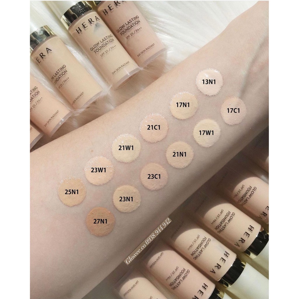 𝗛𝗘𝗥𝗔 Glow Lasting Foudation✨Kem nền phủ bóng