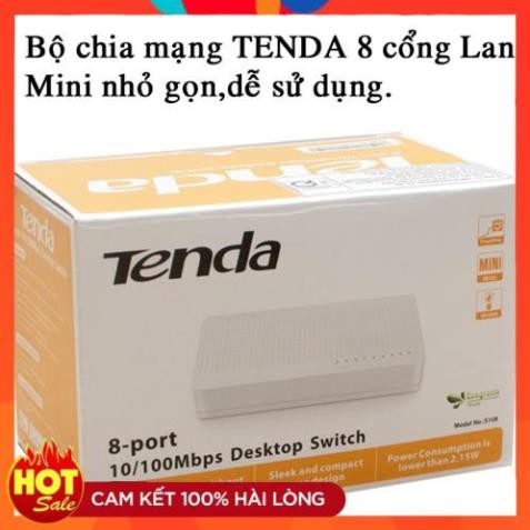 [Chính Hãng] Bộ chia mạng TENDA S105 S108 5 or 8 cổng mạng tốc độ cao-đầu cổng hub chia ổ mạng 5 or 8 port