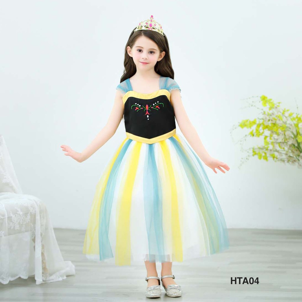Váy đầm công chúa Anna Frozen cho bé gái