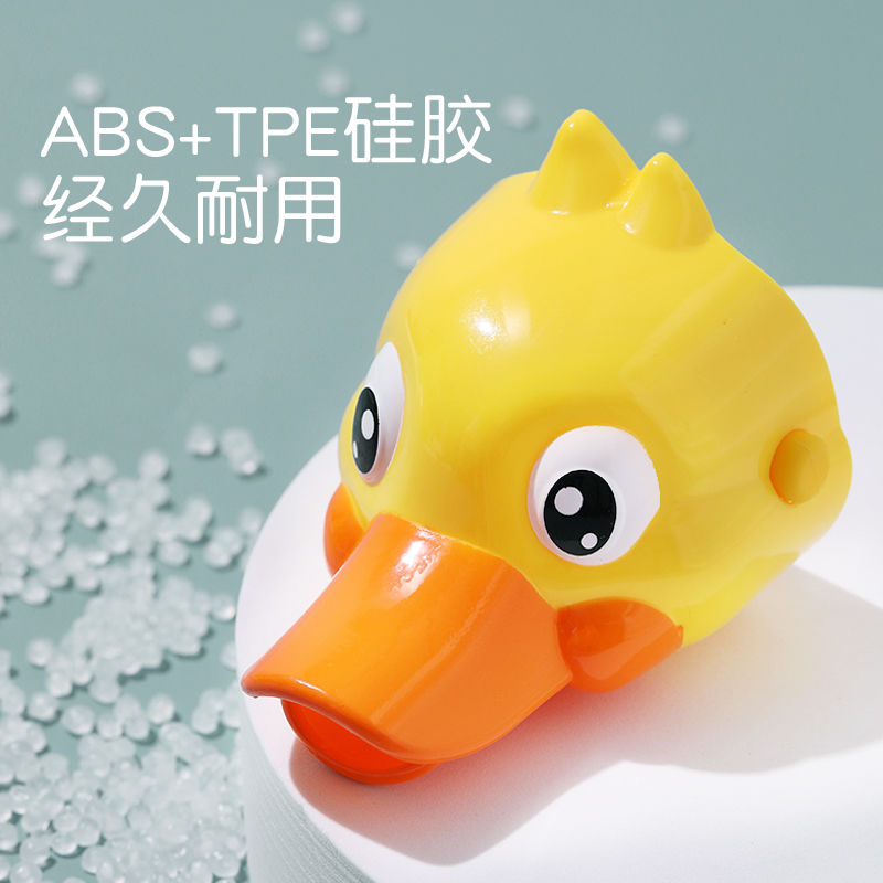 Dụng cụ nối dài vòi nước rửa tay bằng silicone chống văng hình hoạt hình đáng yêu cho trẻ em