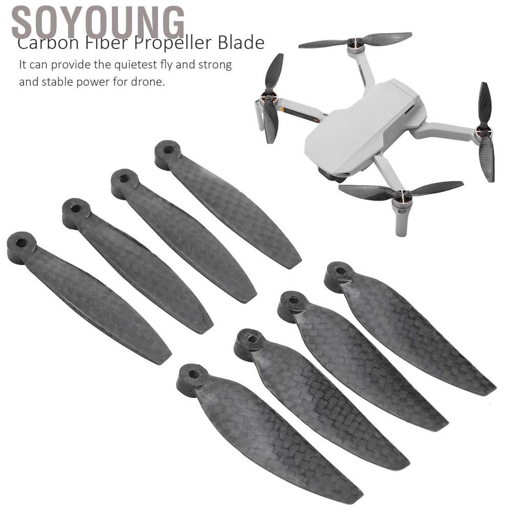 Cánh Quạt Sợi Carbon Màu Đen Thay Thế Cho Drone Dji Mavic Mini 2
