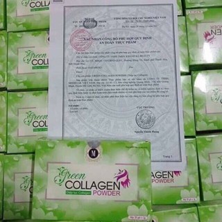 Diệp lục Collagen (hộp 30 gói x3g) chuẩn công ty