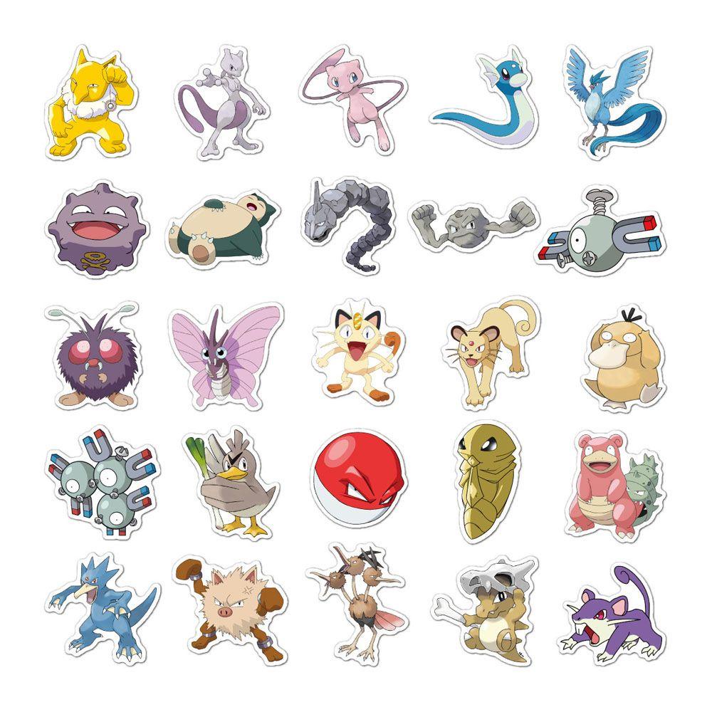 Miếng Dán Trang Trí Hành Lý / Ván Trượt / Guitar / Guitar Họa Tiết Hoạt Hình Pokemon Chống Thấm Nước DIY