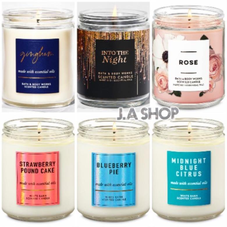 Nến Thơm 1 Bấc Bath & Body Works - Nhiều Mùi Thơm & Hot 198g MH Store