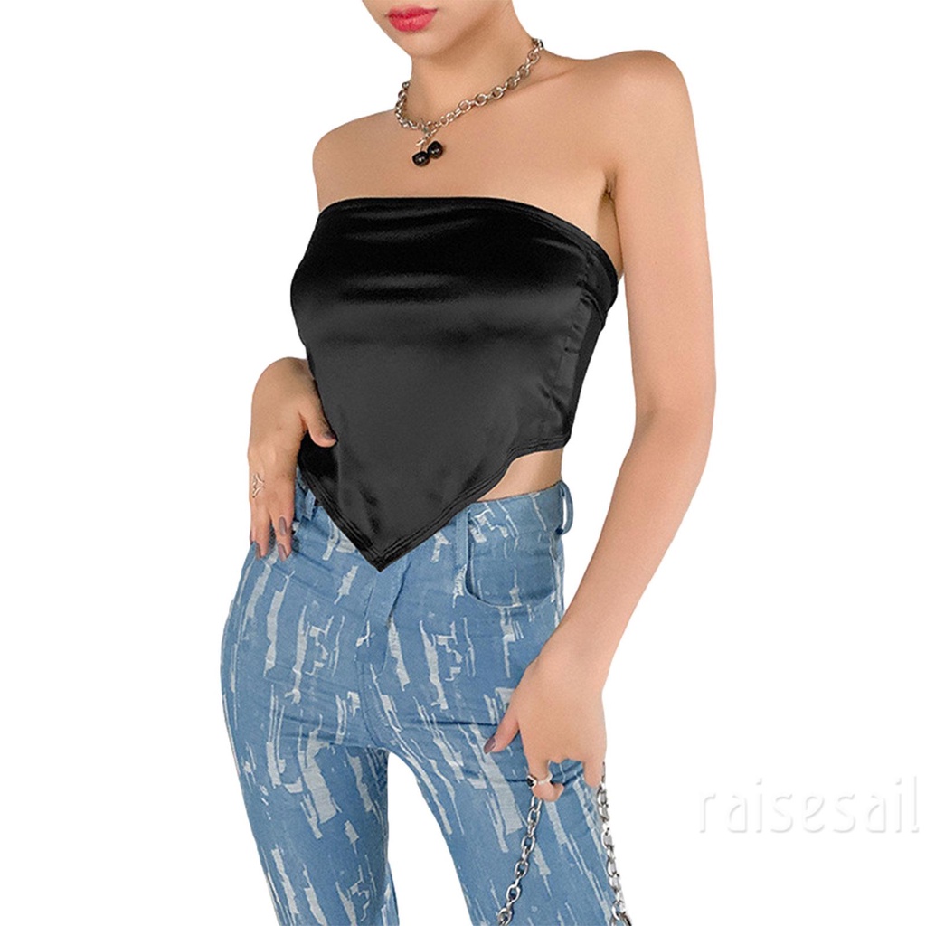 Áo Ống Màu Trơn Đan Dây Lưng Gợi Cảm Cho Nữ | BigBuy360 - bigbuy360.vn