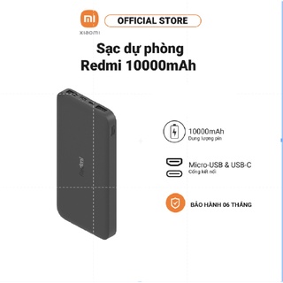  Pin sạc dự phòng 10000mAh Redmi Power Bank Black