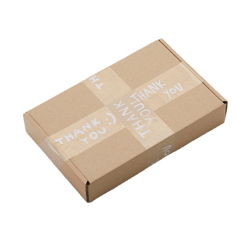 Băng keo 5F dính gói hàng, dán niêm phong hộp hàng, đóng gói cảm ơn thank you, hoạ tiết decor dễ thương ❤️