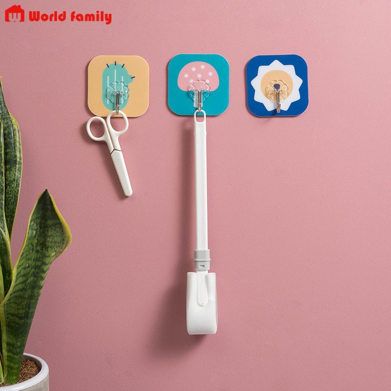 [1 K] Móc dán tường treo vật dụng với các họa tiết hoạt hình siêu xinh