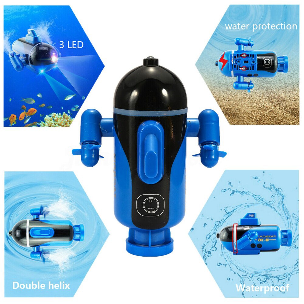 Tàu Ngầm Mini Điều Khiển Từ Xa Bằng Sóng Radio Độc Đáo