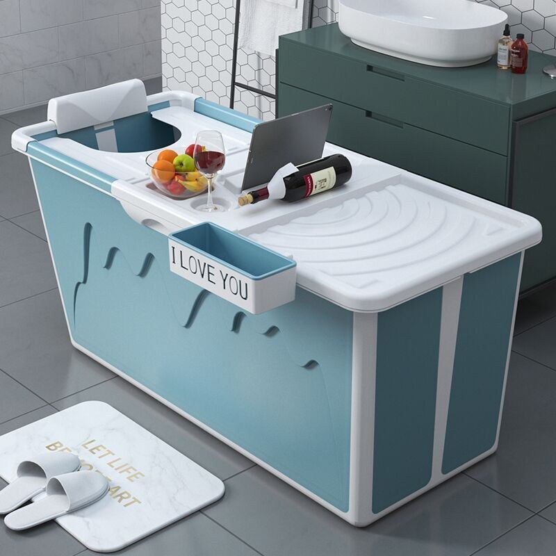 ( MẪU MỚI 2022) Bồn tắm gấp gọn cho người lớn tiện dụng, dễ sửa dụng, chất liệu nhựa PP anh toàn ( kèm nắp xông hơi )
