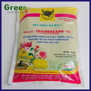 Phân bón đầu trâu hcmk7 hữu cơ trichoderma + te 1kg