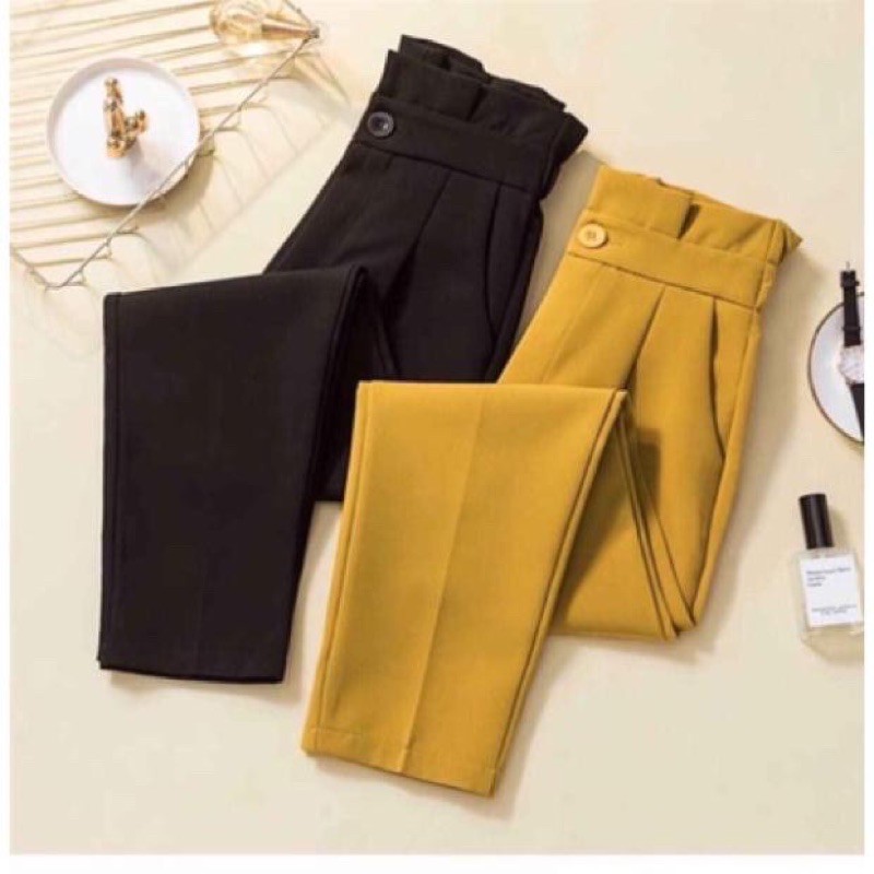 [Mã FAMAYWA giảm 10K đơn 50K] Quần Baggy Công Sở Nữ Cạp Bèo Siêu Hót | BigBuy360 - bigbuy360.vn