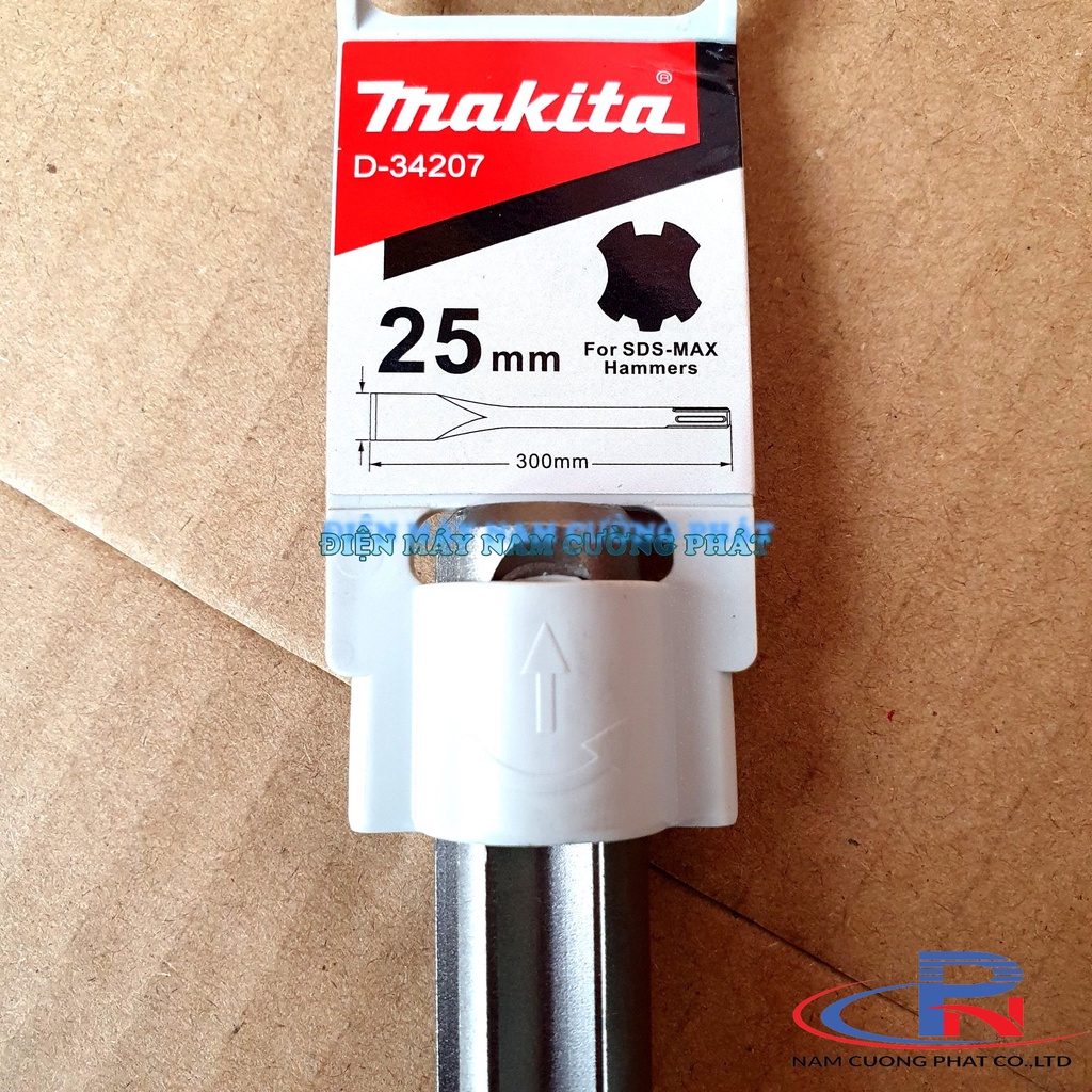 Mũi đục dẹp SDS- Max Makita D-34207x 300mm D-34213x400mm