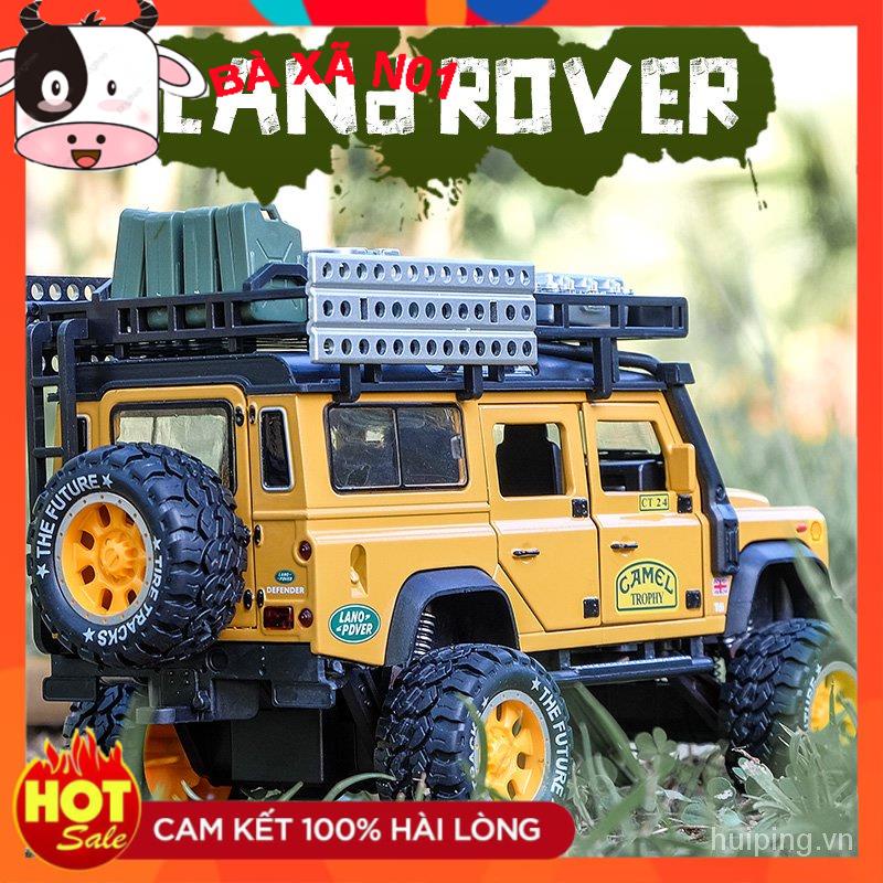 Mô hình xe LAND ROVER TROPHY 91 CAMEL tỉ lệ 1:24 chất liệu kim loại mở cửa có đèn pha và âm thanh