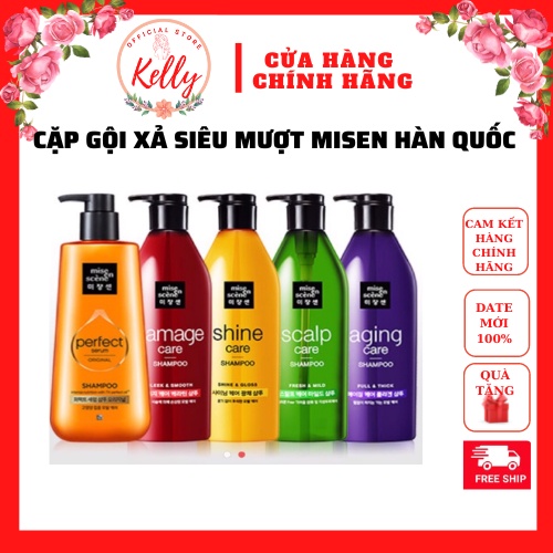 Cặp dầu gội xả Missen PERFECT SERUM Golden Morocco Argan Oil 680ml