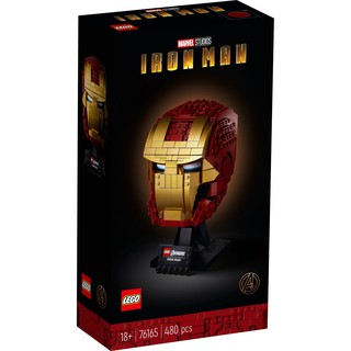 []Hộp cấn[]76165 Đồ chơi lắp ráp Iego Marvel Super Heroes Avengers Iron Man - Mô hình đầu Người sắt
