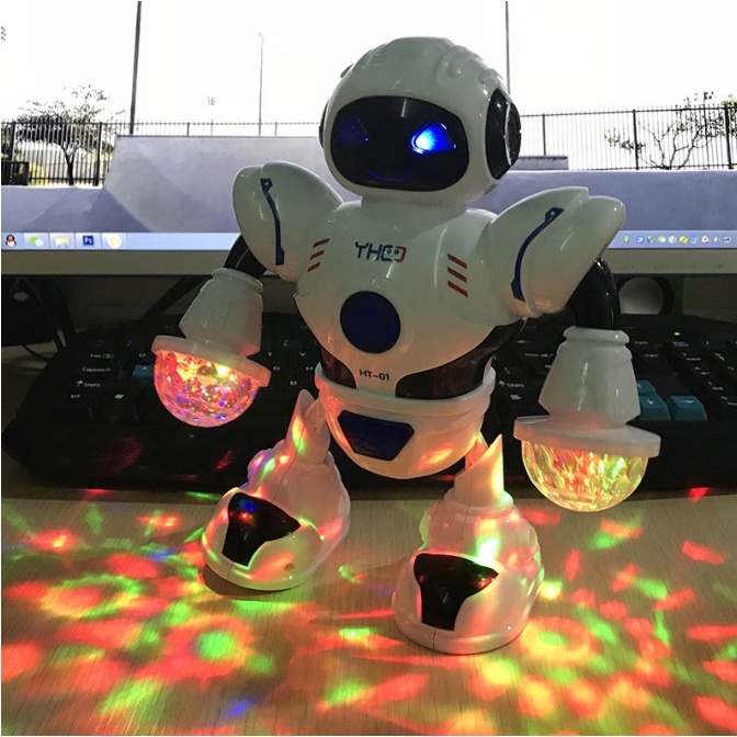 Đồ Chơi Trẻ Em Robot Biết Phát Sáng Và Nhảy Múa Theo Điệu Nhạc