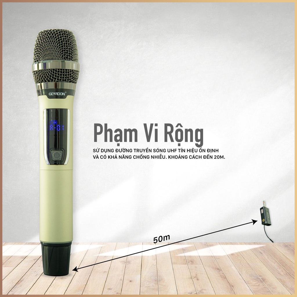 Micro Karaoke Không Dây GED LY2- Toàn Thân Hợp Kim Nhôm