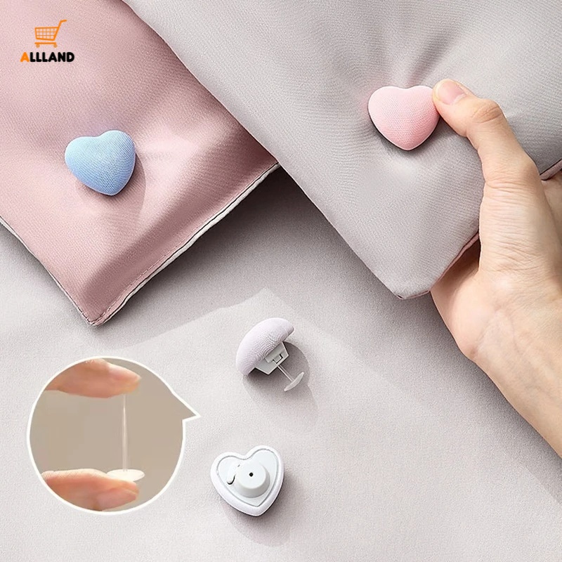 Set 4 Kẹp Cố Định Ga Giường/Vỏ Chăn Hình Bông Hoa Chống Trượt Siêu Bền