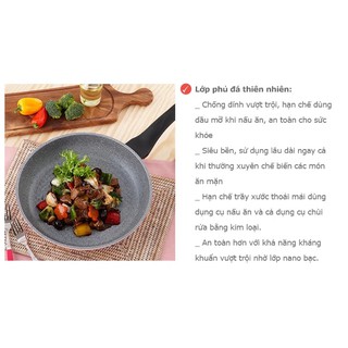 Ecoramic - chảo chống dính vân đá cao cấp 28cm