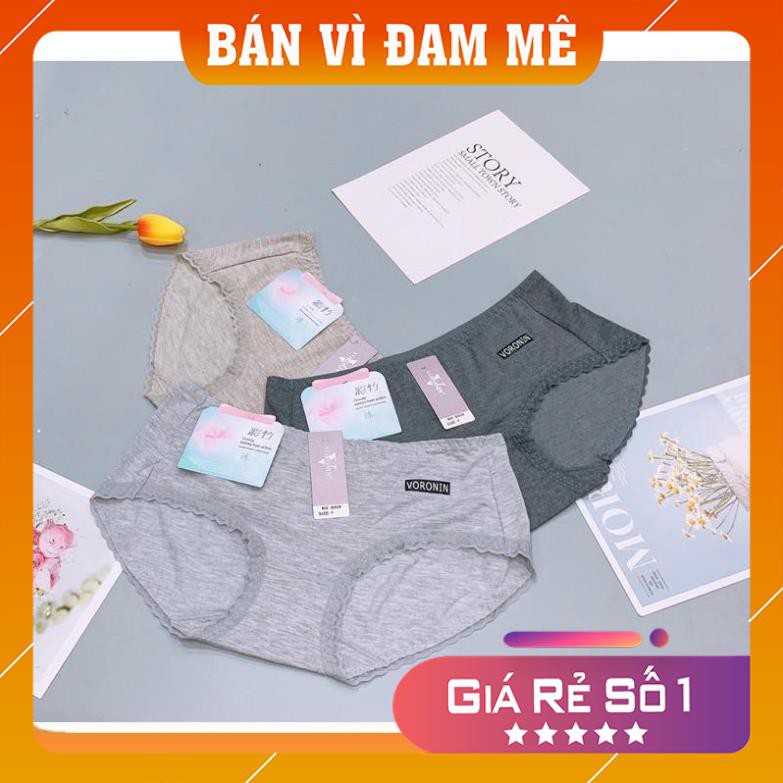 [Đồ lót giá gốc] Set 10 quần lót nữ chất đũi viền ren Voronin, chip Q2159 chuyên áo lót | BigBuy360 - bigbuy360.vn