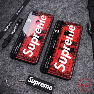 Ốp lưng kính iphone Supreme dollar