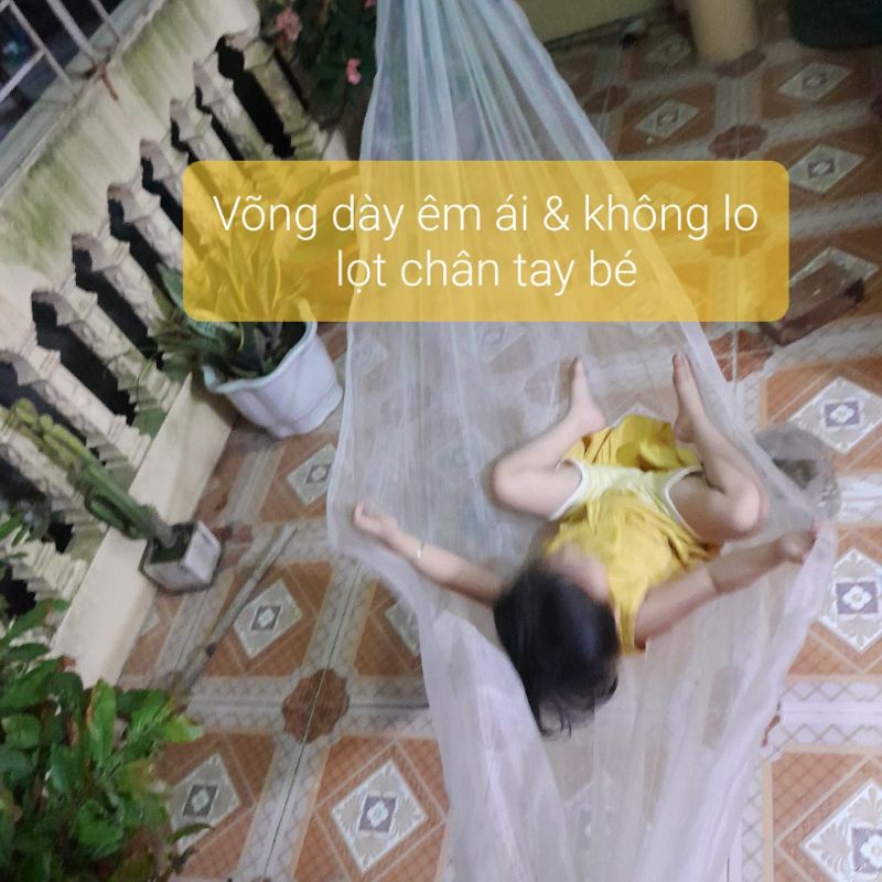Võng lưới cước cả trẻ em & người lớn - Siêu rẻ - Siêu bền  - Siêu êm