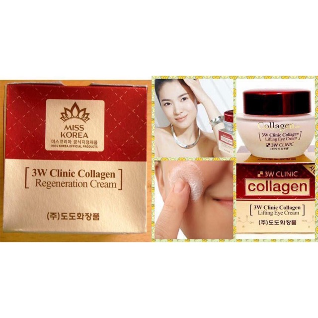 ❌Kem dưỡng trắng da tinh chất collagen 3W Clinic Collagen Whitening Cream