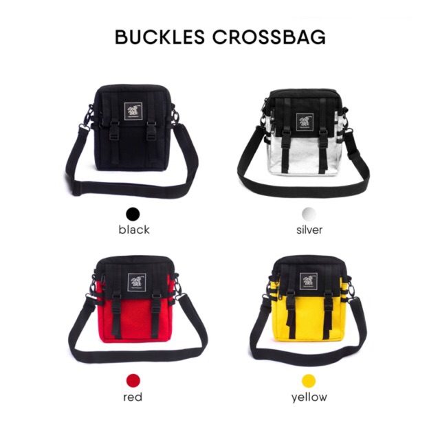 [Hot Trend] Túi Hộp Đeo Chéo Phối Màu Thời Trang Vải Canvas Cao Cấp BUCKLE CROSS BAG - Chống Nước Tote Talk