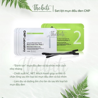 Kit mặt nạ lột mụn đầu đen cnp laboratory anti pore blackhead clear