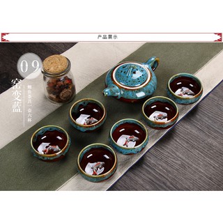 BỘ ẤM CHÉN NGỌC HÌNH CÁ CHÉP 3D CAPU019