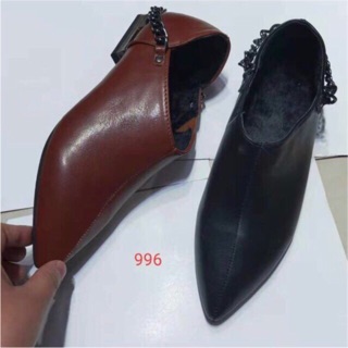 Boots da cổ ngắn quai xích