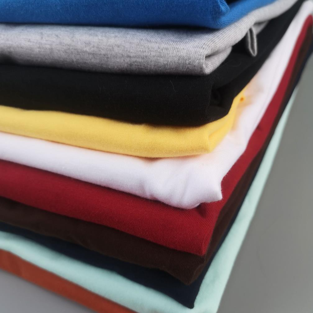 Áo thun trơn unisex cotton 100% - 12 màu ( trắng, đen, xanh duong, xanh ngọc, vàng, cam đất, xám..) 🎖️