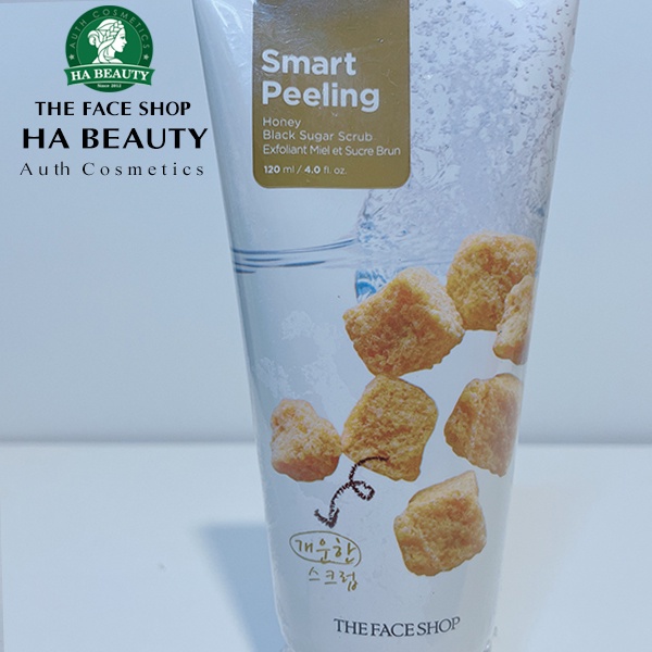 Tẩy tế bào chết da chết cho da dầu hỗn hợp The Face Shop Hà Beauty Smart Peeling Honey Black Sugar Scrub 120ml