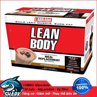 [Free Ship + Quà] Gói Dinh Dưỡng Thay Thế Bữa Ăn Cho Người Bận Rộn Labrada Lean Body 40 Gói - Chính Hãng 100%