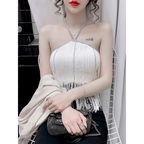 yếm quây tua rua (1139#) (có mút ngực)