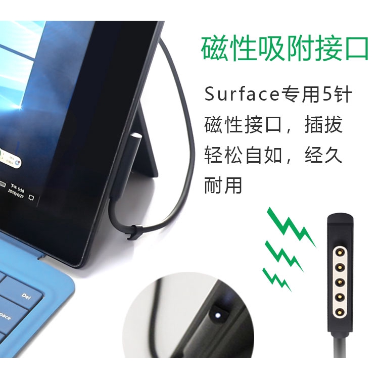 Dây Cáp Sạc Microsoft Surface Pro1 Rt2 Chuyên Dụng