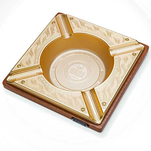 {Size To} Gạt Tàn 4 Điếu Lubinski YJA-20005 Bằng Gỗ Phối Kim Loại Cao Cấp