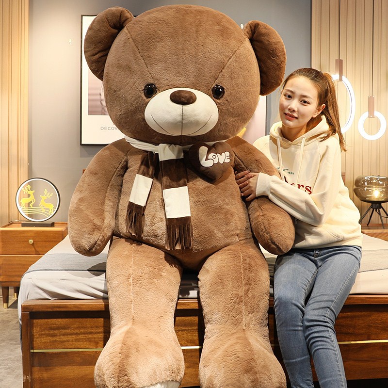 Gấu bông Teddy cao cấp siêu to, gấu bông làm quà tặng, kích thước 1m2 1m6 và 1m8.