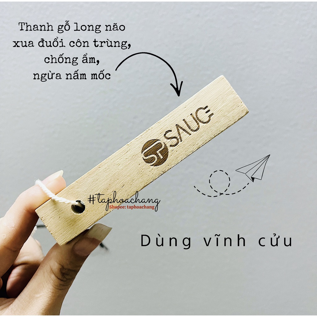 Thanh gỗ long não thiên nhiên - Long não vĩnh cửu - Long não khử mùi hương gỗ tuyết tùng